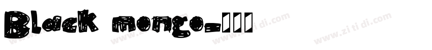 Black mongo字体转换 Black mongo字体转换